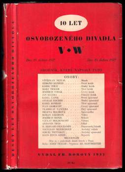 Vítězslav Nezval: 10 let Osvobozeného divadla 1927-1937