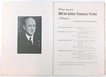 100 let dráhy Olomouc - Praha 1845-1945
