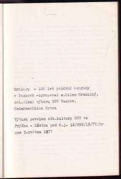 Milan Hranický: 100 let SPO Paskov 1877-1977