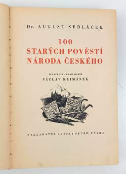 August Sedláček: 100 starých pověstí národa českého