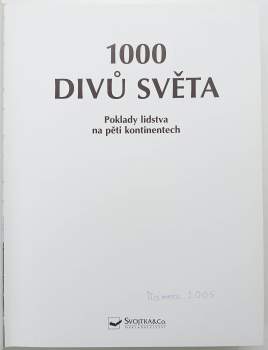 Friedemann Bedürftig: 1000 divů světa