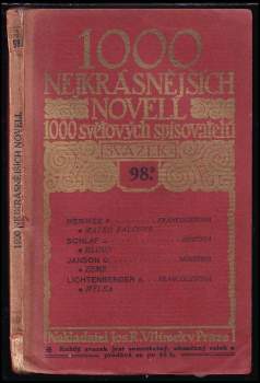 1000 nejkrásnějších novell 1000 světových spisovatelů