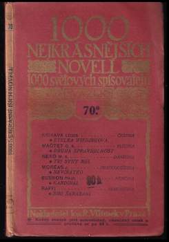 1000 nejkrásnějších novell 1000 světových spisovatelů
