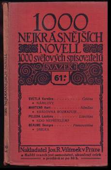 1000 nejkrásnějších novell 1000 světových spisovatelů