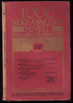 1000 nejkrásnějších novell 1000 světových spisovatelů