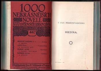 Josef Kajetán Tyl: 1000 nejkrásnějších novell 1000 světových spisovatelů svazky 41 - 45 V JEDNOM SVAZKU