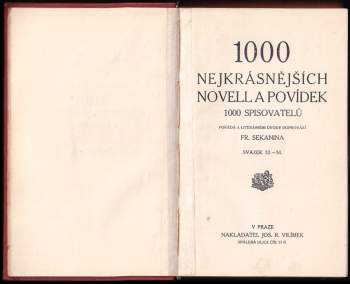 Alexandre Dumas: 1000 nejkrásnějších novell a povídek 1000 spisovatelů