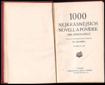 Fedor Michajlovič Dostojevskij: 1000 nejkrásnějších novell a povídek 1000 spisovatelů