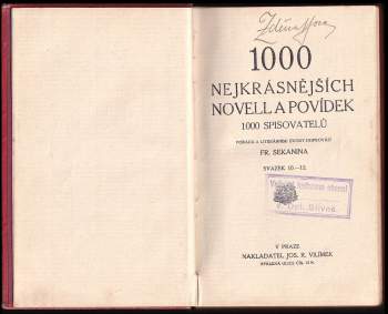Karel Hynek Mácha: 1000 nejkrásnějších novell a povídek 1000 světových spisovatelů