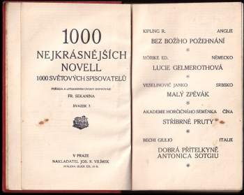 Charles Dickens: 1000 nejkrásnějších novell a povídek 1000 světových spisovatelů