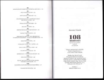 Eduard Tomáš: 108 meditací, jógových rad, postřehů a pokynů pro pokročilé