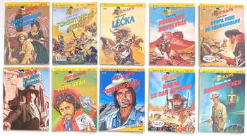 William Mark: 10X RODOKAPS - ŠERIF WYATT EARP - William Mark - Přistěhovalci a bandité + Tombstonský klan + Léčka + Prokletý dostavník + Stopa vede do Shenandoahu + Falešný Marshal + Pátý vrah + Texaská krev + Banda ze San Antonia + Soudce Lynch
