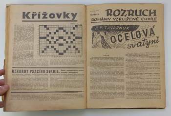 M. B. Buttler: 10x ROZRUCH - Romány vzrušené chvíle (1937/38), čísla 3 - 5 a 7 - 13 (bez obálek)