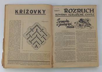 M. B. Buttler: 10x ROZRUCH - Romány vzrušené chvíle (1937/38), čísla 3 - 5 a 7 - 13 (bez obálek)