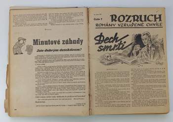 M. B. Buttler: 10x ROZRUCH - Romány vzrušené chvíle (1937/38), čísla 3 - 5 a 7 - 13 (bez obálek)