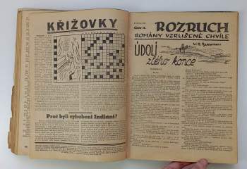M. B. Buttler: 10x ROZRUCH - Romány vzrušené chvíle (1937/38), čísla 3 - 5 a 7 - 13 (bez obálek)