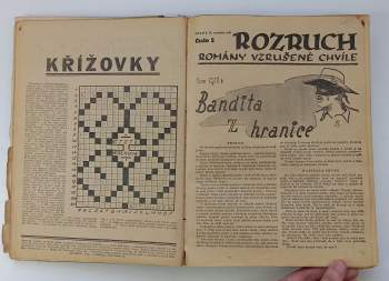 M. B. Buttler: 10x ROZRUCH - Romány vzrušené chvíle (1937/38), čísla 3 - 5 a 7 - 13 (bez obálek)