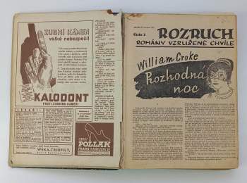 M. B. Buttler: 10x ROZRUCH - Romány vzrušené chvíle (1937/38), čísla 3 - 5 a 7 - 13 (bez obálek)