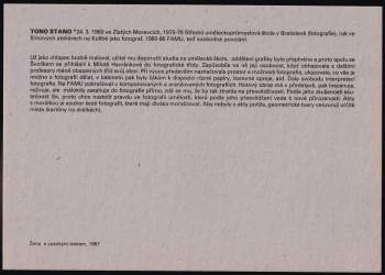 Anna Fárová: 11 - Šimon Caban, Michal Cihlář, Michal Pacina, Ivan Pinkava, Jan Pohribný, Rudo Prekop, Tono Stano, Jaro Svitok, Miro Švolík, Naďa Rawová, Peter Župník