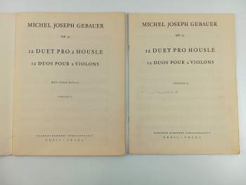 Josef Ladislav Micka: 12 duet pro 2 housle