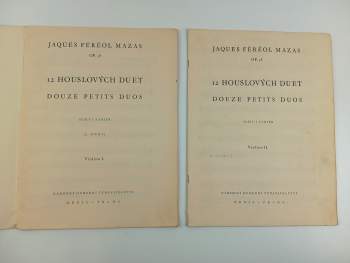 Jacques Féréol Mazas: 12 houslových duet