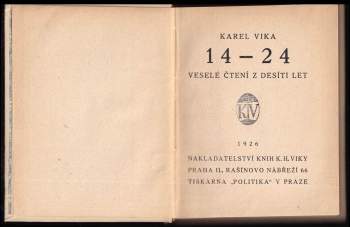 Karel Vika: 14-24