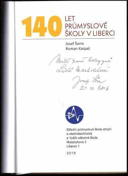 Roman Karpaš: 140 let průmyslové školy v Liberci