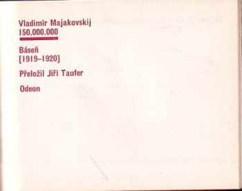 Vladimir Vladimirovič Majakovskij: 150,000.000