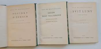 Guy de Maupassant: 15x Guy de Maupassant Spisy : Kulička + Naše srdce + Otec Milon + Neděle pařížského měšťáka a jiné novely + Slučí hody + Silná jako smrt + Slečna Fifi a jiné novely + Svit luny + Toník + Petr a Jan + Yvetta + Mont-Oriol + Marná krása + Salon paní Tellierové + Povídky o ženách