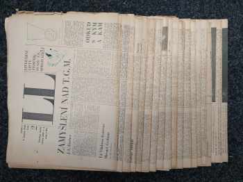 Literární listy  ROČNÍK I. ČÍSLO 1 - 25 + 6 ČÍSEL OD LISTOPADU 1968