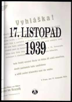 17. listopad 1939, po 55 letech