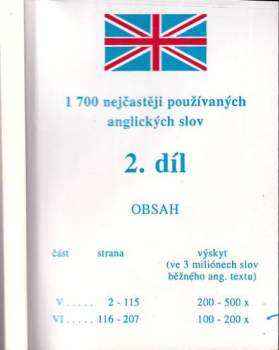 1700 nejčastěji používaných anglických slov