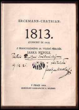Erckmann-Chatrian: 1813