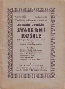 Dr. Antonín Dvořák, Svatební košile