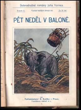 Jules Verne: 2 díla v 1 svazku : Dvacet tisíc mil pod mořem, část 1. + 2. + Pět neděl v baloně