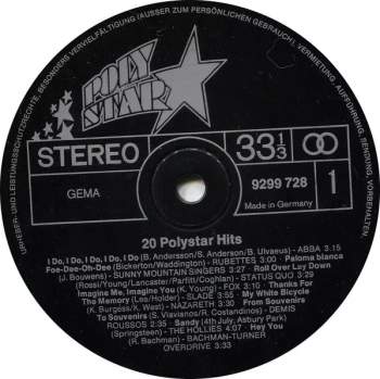 Various: 20 Polystar Hits