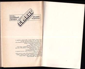 Arthur Charles Clarke: 2001: Vesmírná odyssea ; Rajské fontány