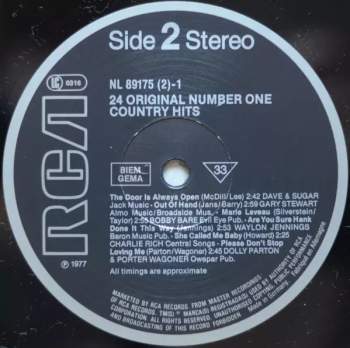 Various: 24 Original Number One Country Hits (2xLP)