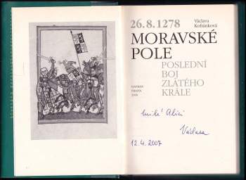 Václava Kofránková: 26.8.1278 - Moravské pole
