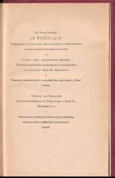 František Soukup: 28. říjen 1918