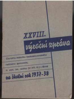 XIX. výroční zpráva státního čsl. reálného gymnasia v Českém Brodě