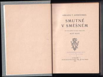 Arkadij Timofejevič Averčenko: Smutné v směšném