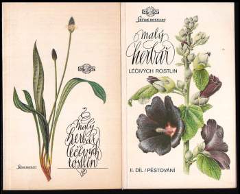 2X Ludmila Černá - Malý herbář léčivých rostlin - 1. díl + 2. díl (pěstování)