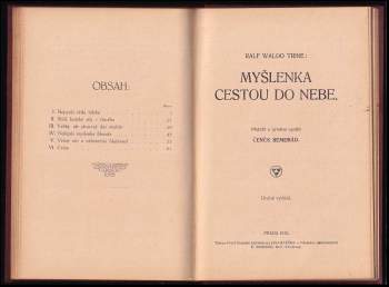 Ralph Waldo Trine: 2x RALPH WALDO TRINE - Nejvyšší věda lidská + Myšlenka cestou do nebe