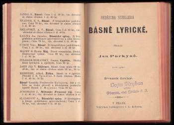 Johann Wolfgang von Goethe: 3 díla v 1 svazku : Bedřicha Schillera Básně lyrické, 1. - 2. díl + Vybrané básně + Balády