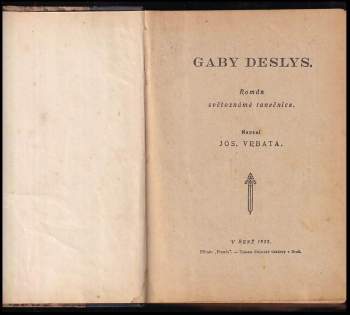 Ivan Olbracht: Gaby Deslys