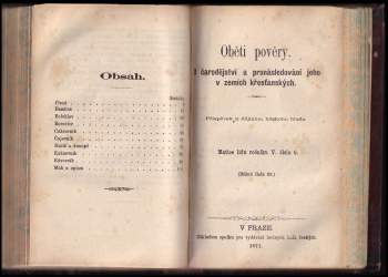 Svatopluk Čech: Oběti pověry