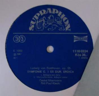 The Czech Philharmonic Orchestra: 3. Symfonie Es Dur "Eroica" (79 2)
