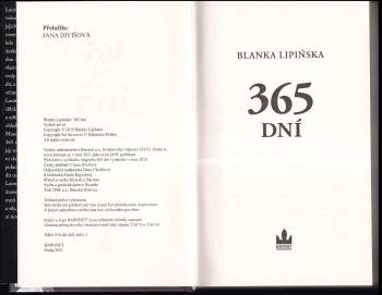 Blanka Lipińska: 365 dní