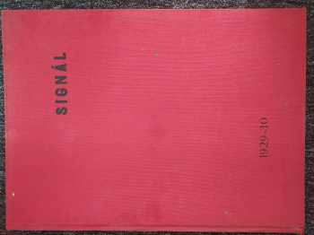 36X Signál 1928 - časopis kulturní informace CHYBÍ č. 9, 14, 24, 39